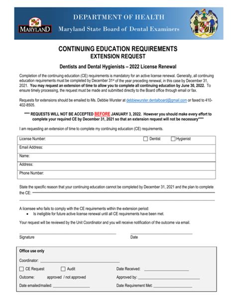 (Three-year <strong>renewal requirements</strong> for Continuing Education. . Maryland dental license renewal requirements 2022